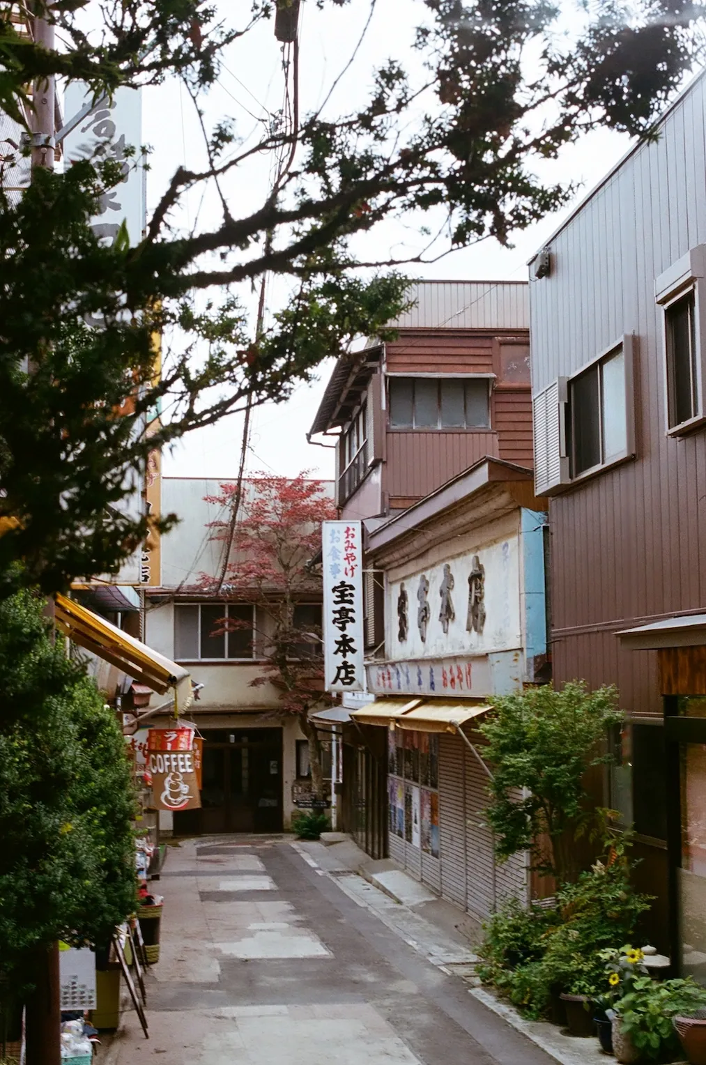The village leading up to Musashi Mitake Shrine.