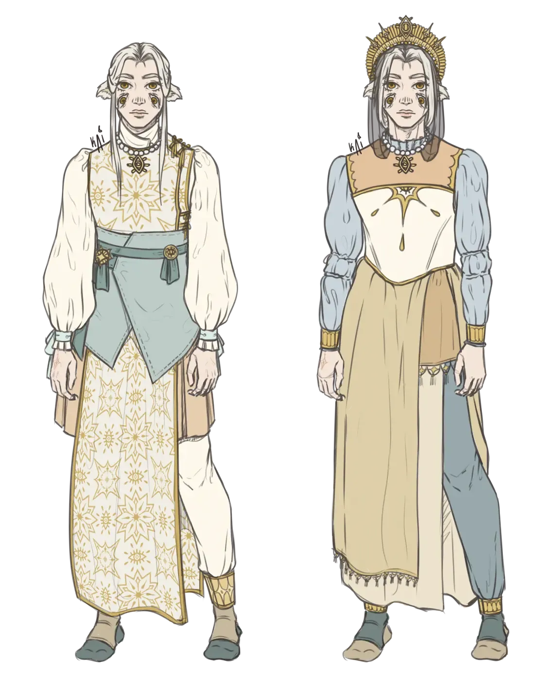 Arael - Original Character outfit exploration