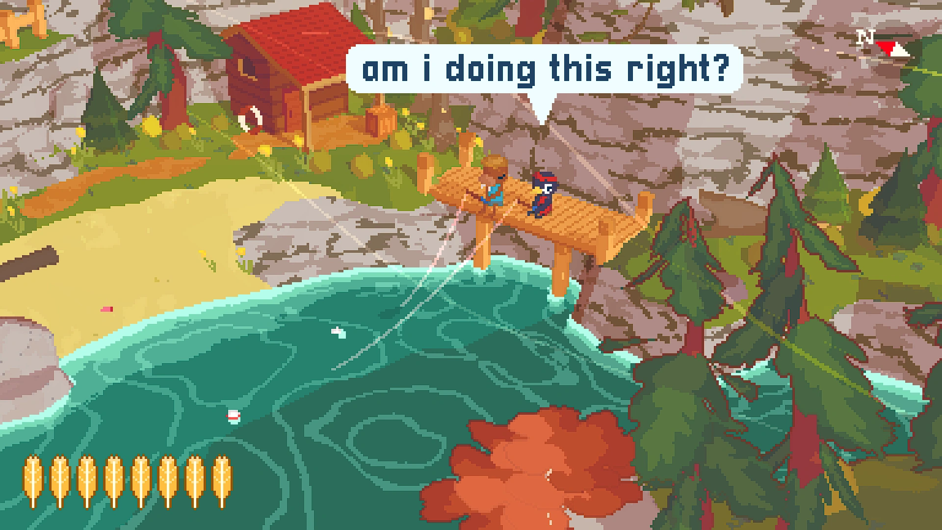 A screenshot of A Short Hike.