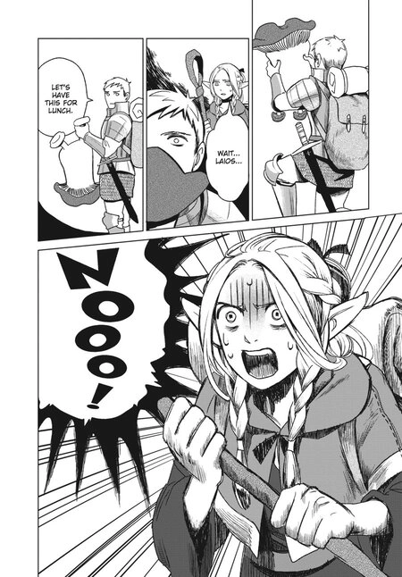 A page of Delicious in Dungeon.
