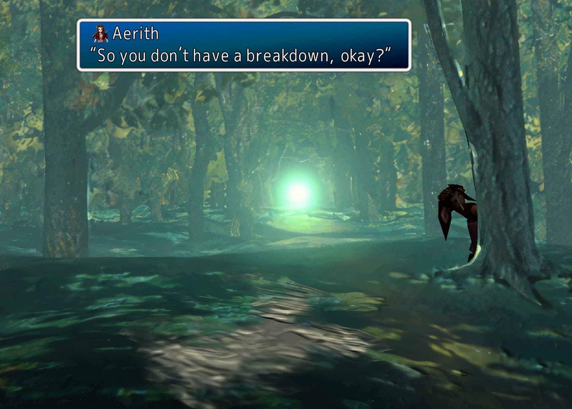 A screenshot of Final Fantasy 7.