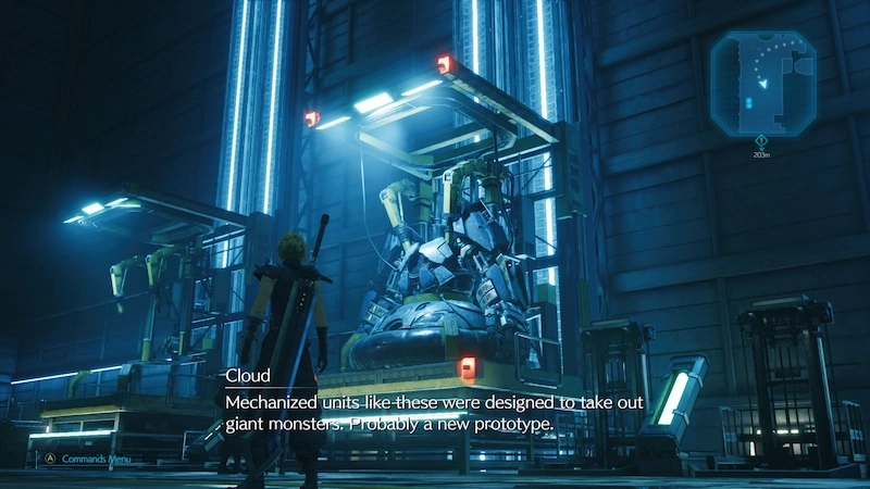 A screenshot of Final Fantasy 7 Remake.
