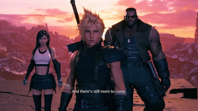 A screenshot of Final Fantasy 7 Remake.