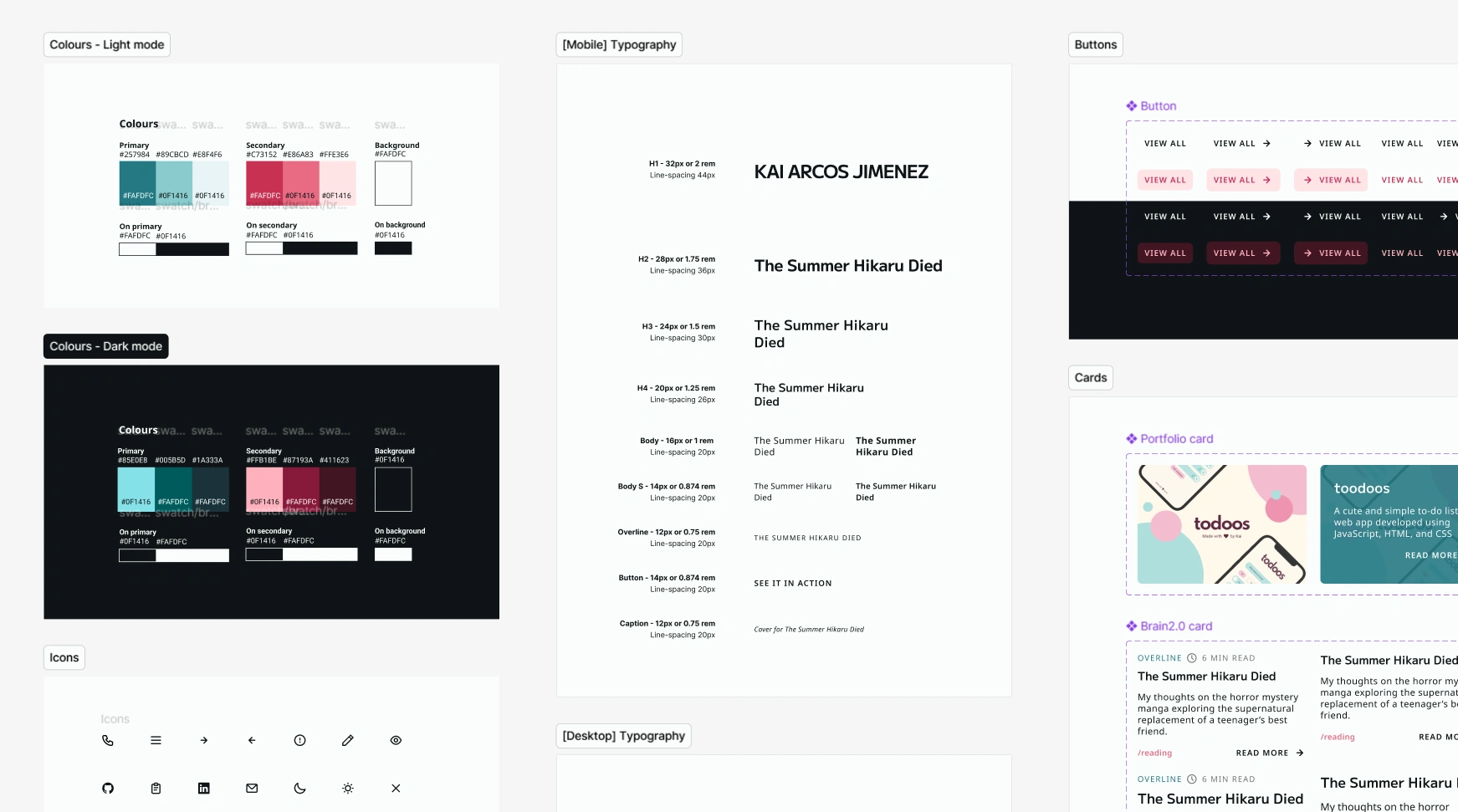A peek at the simple design system.