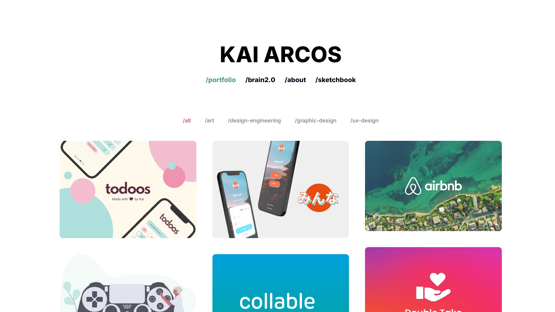 My old website, looking very bland